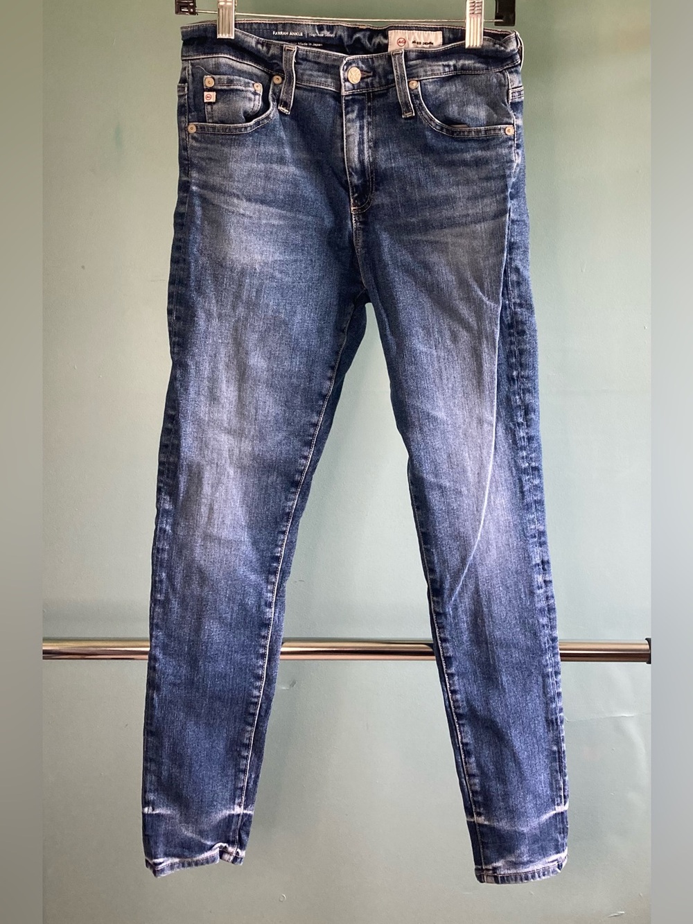 AG Adriano Goldschmied Farrah Ankle Japanese Denim Skinny Jeans Size 27